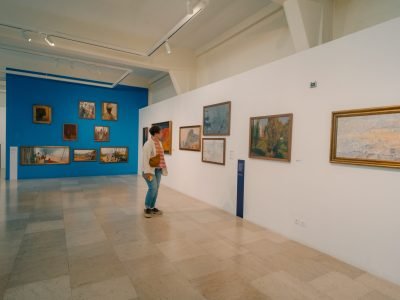 Figueira da Foz, Portugal - May 26th 2024 Entrance to the Museu Municipal Santos Rocha in the town. High quality photo